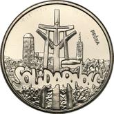 Reverse 10000 Zlotych 1990 MW The 10th Anniversary of forming the Solidarity Trade Union
