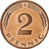 Obverse 2 Pfennig 1997 A
