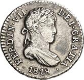Obverse 1/2 Real 1818 M GJ