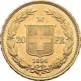 Reverse 20 Francs 1894 B