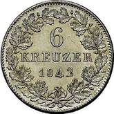 Reverse 6 Kreuzer 1842