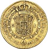 Reverse 2 Escudos 1787 MI