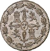 Reverse 4 Maravedís 1824 J