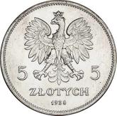 Obverse 5 Zlotych 1928 Pattern Nike