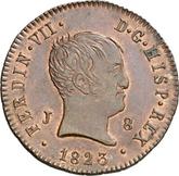 Obverse 8 Maravedís 1823 J