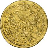 Reverse Chervonetz (Ducat) 1712 D-L G