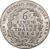 Reverse 1/6 Thaler 1812 A