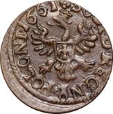 Reverse Schilling (Szelag) 1661 TLB Crown Boratynka