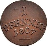 Reverse 1 Pfennig 1807