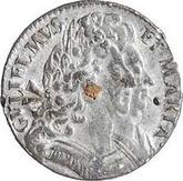 Obverse Halfpenny 1691 Cuirassed bust