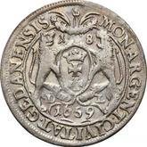 Reverse Ort (18 Groszy) 1659 DL Danzig