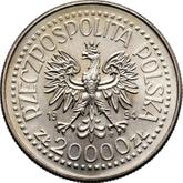 Obverse 20000 Zlotych 1994 MW ANR 75 years of the Association of War Invalids of the Republic of Poland