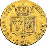 Reverse Double Louis d'Or 1789 W
