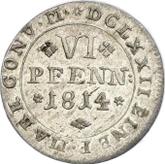 Reverse 6 Pfennig 1814 MC