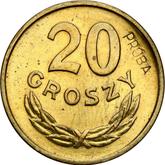 Reverse 20 Groszy 1949 Pattern