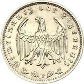 Reverse 1 Reichsmark 1939 F