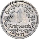 Obverse 1 Reichsmark 1937 G