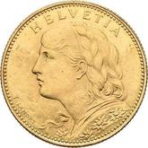 Obverse 10 Francs 1914 B Vreneli