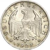 Obverse 1 Reichsmark 1925 F