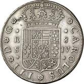 Obverse 8 Reales 1762 S JV