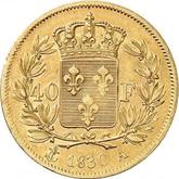 Reverse 40 Francs 1830 A