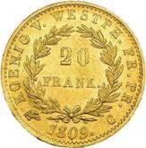 Reverse 20 Francs 1809 C