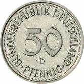 Obverse 50 Pfennig 1989 D
