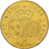 Reverse Double Louis d'Or 1775 M