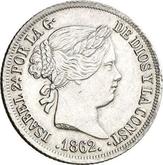 Obverse 2 Reales 1862