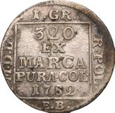 Reverse 1 Grosz (Srebrenik) 1782 EB