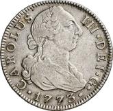 Obverse 2 Reales 1773 M PJ
