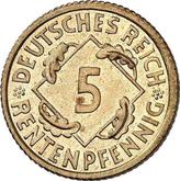 Obverse 5 Rentenpfennig 1924 A