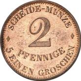 Reverse 2 Pfennig 1851 F
