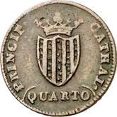 Reverse 1 Cuarto 1813 Catalonia