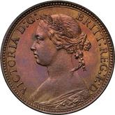 Obverse Farthing 1876 H