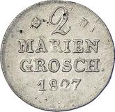 Reverse 2 Mariengroschen 1827 A.W.