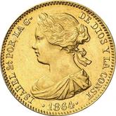 Obverse 100 Reales 1864