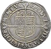 Reverse Sixpence 1561 Third issues