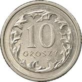 Reverse 10 Groszy 2001 MW