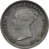 Obverse Fourpence (Groat) 1842