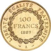Reverse 100 Francs 1889 A