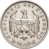 Reverse 1 Reichsmark 1937 J