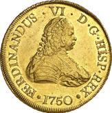 Obverse 8 Escudos 1750 So J