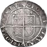 Reverse Sixpence 1589 Sixth issue