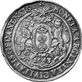 Reverse Thaler 1643 GR Danzig