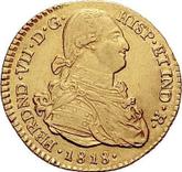 Obverse 2 Escudos 1818 P FM