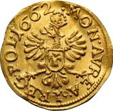 Reverse 1/2 Ducat 1662 AT