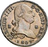 Obverse 8 Maravedís 1807