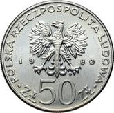 Obverse 50 Zlotych 1980 MW Casimir I the Restorer
