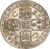 Reverse Sixpence 1723